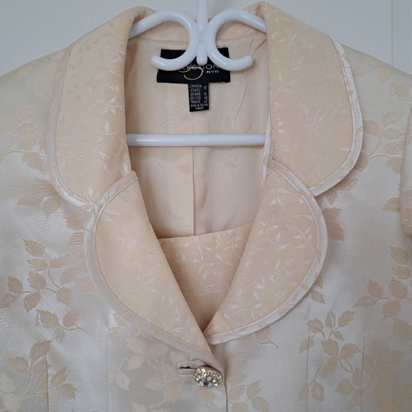 JS Collections Elegant Dress With Jacket Set Size 12 Petites - Picture 2 of 12